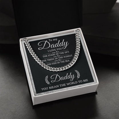 (ALMOST SOLD OUT) Daddy - You Mean The World Cuban Chain Link