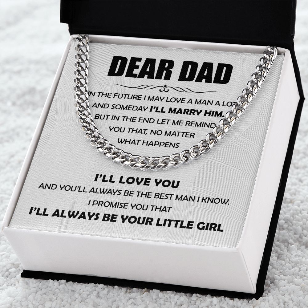 Dear Dad - The Best Man Cuban Chain Link