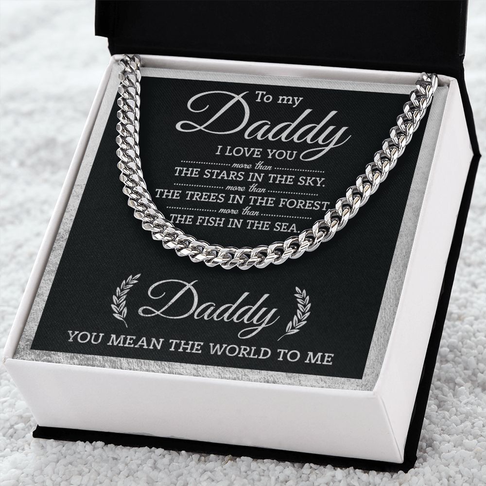 (ALMOST SOLD OUT) Daddy - You Mean The World Cuban Chain Link