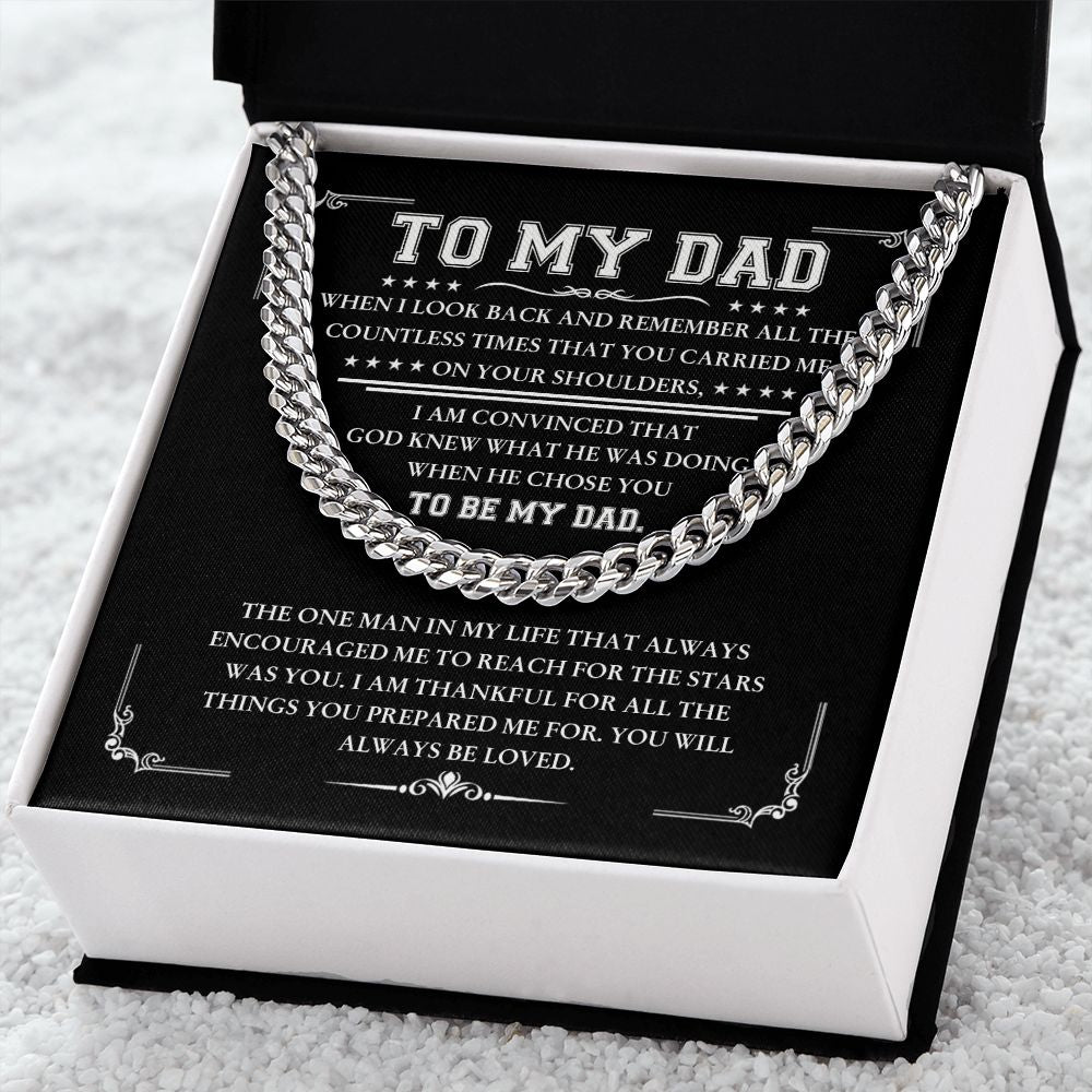 (ALMOST SOLD OUT) My Dad-Always Be Loved Cuban Chain Link