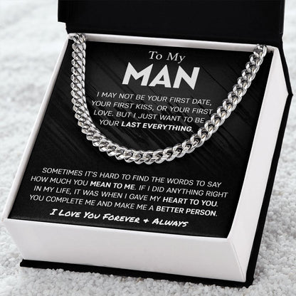 (ALMOST SOLD OUT) To My Man - Last Everything Cuban Chain Link