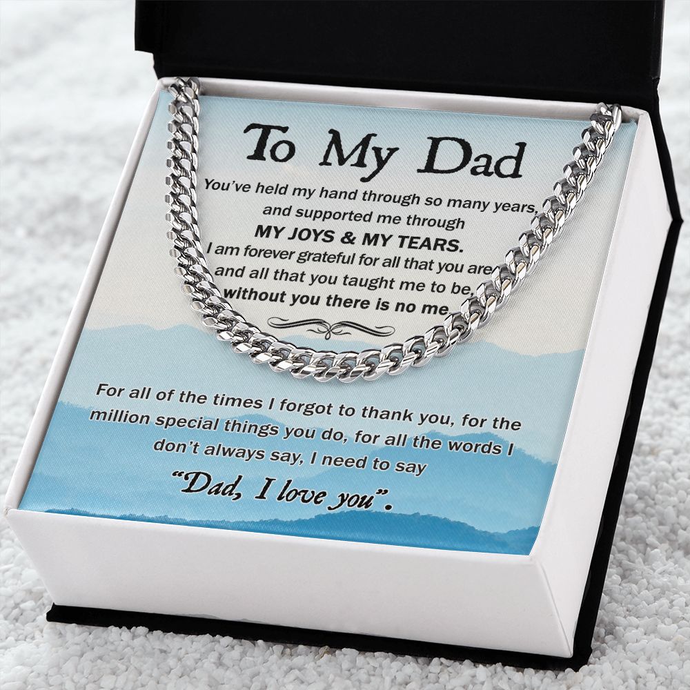 (ALMOST SOLD OUT) Dad - Held My Hand Cuban Chain Link