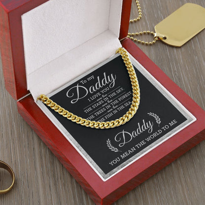 (ALMOST SOLD OUT) Daddy - You Mean The World Cuban Chain Link