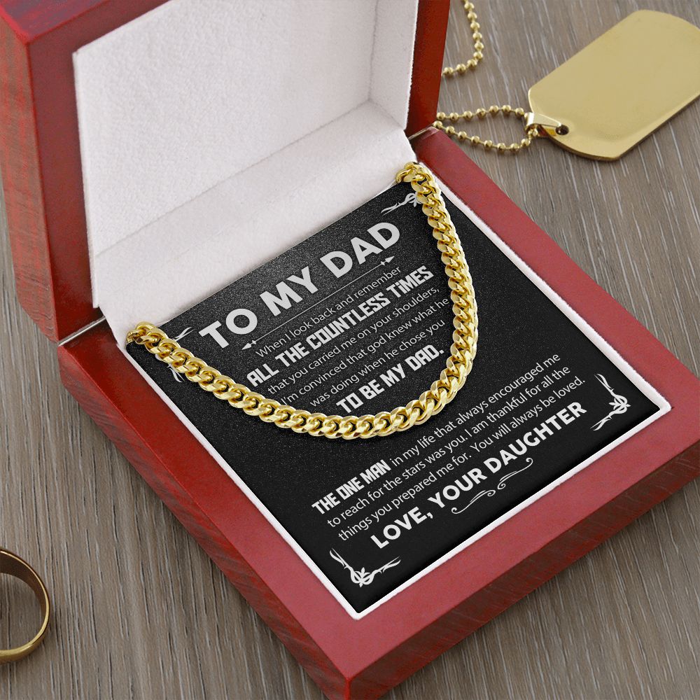 (ALMOST SOLD OUT) My Dad - God Chose You Cuban Chain Link