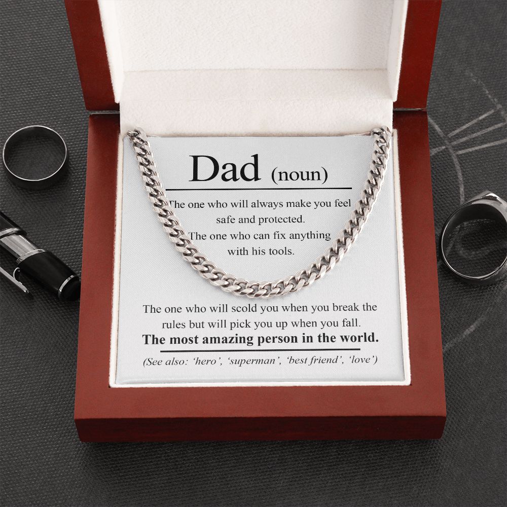 (ALMOST SOLD OUT) Dad Noun Cuban Chain Link