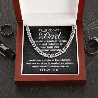 (ALMOST SOLD OUT) Amazing Dad-Number One Cuban Chain Link