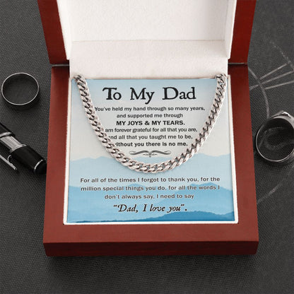(ALMOST SOLD OUT) Dad - Held My Hand Cuban Chain Link
