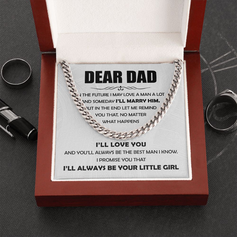 Dear Dad - The Best Man Cuban Chain Link