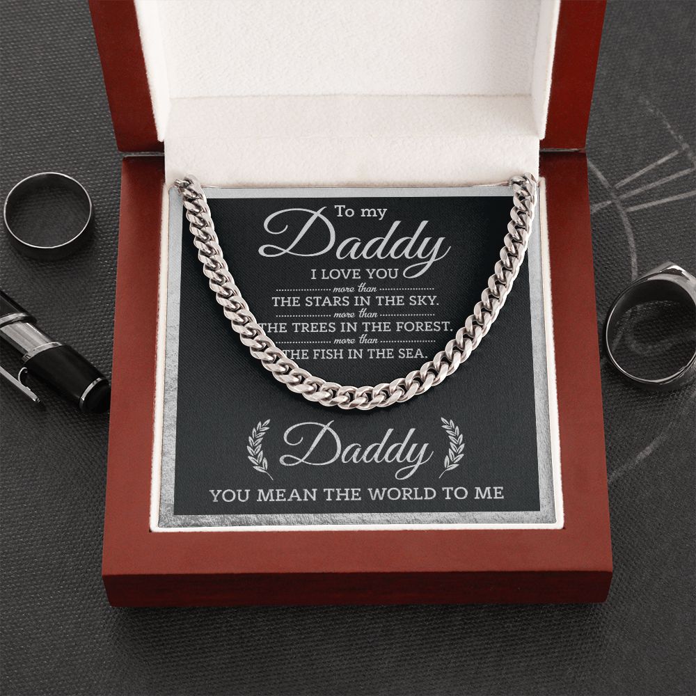 (ALMOST SOLD OUT) Daddy - You Mean The World Cuban Chain Link