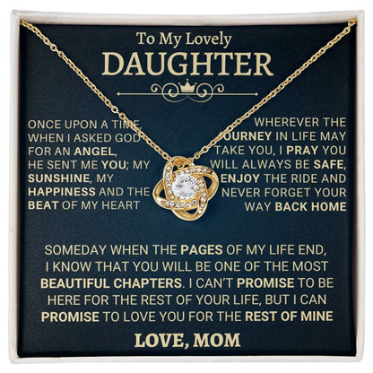 Heartfelt Gift for Daughter from Mom - I promise to love you