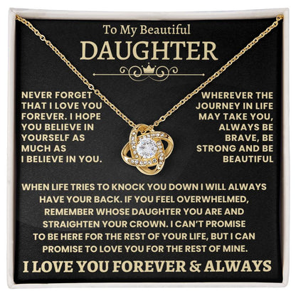Heartfelt Gift for Daughter - Be Brave & Be Strong