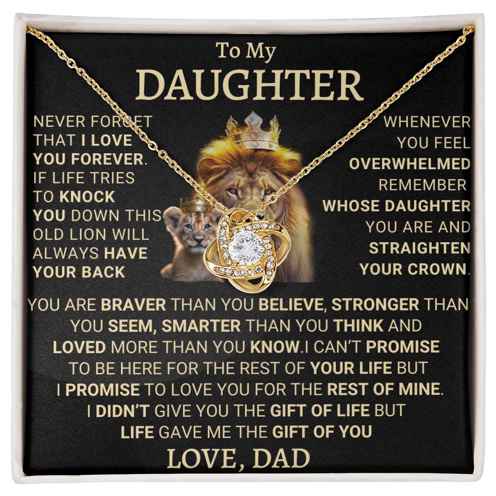 Heartfelt Gift for Daughter from Dad - This Old Lion Will Always Have Your Back