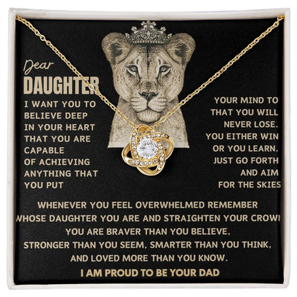 Beautiful Gift from Dad to Daughter "AIM FOR SKIES"