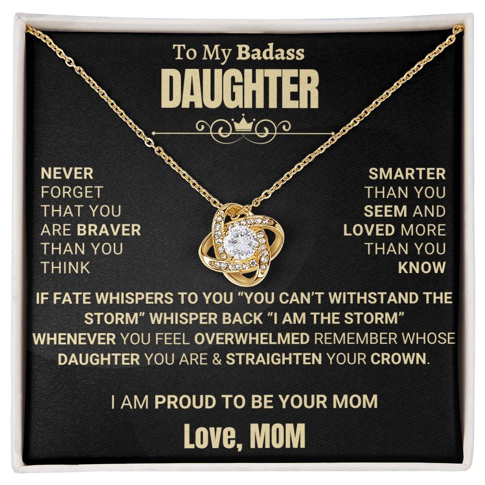 Empowering Gift for Daughter from Mom - I Am Proud To Be Your MOM