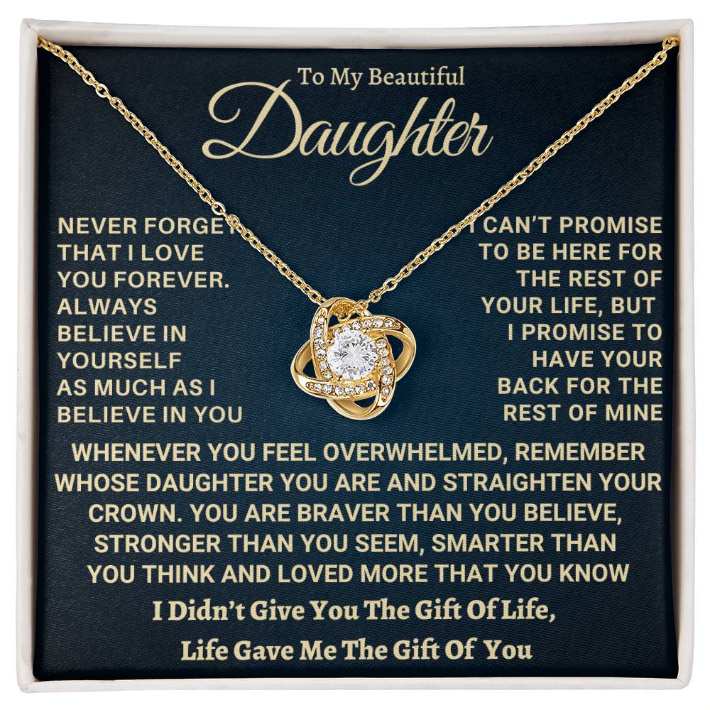 Heartfelt Gift for Daughter - I Promise to Have Your Back