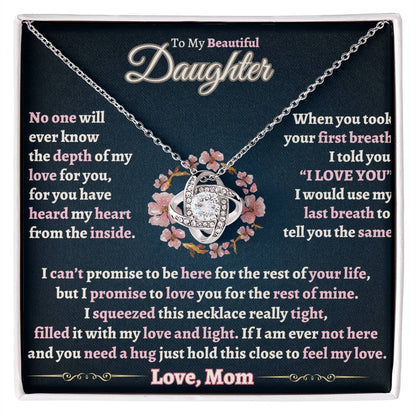 Heartfelt Keepsake Gift for Daughter from Mom  - Depth of my love
