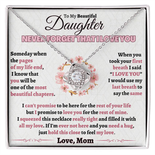 Heartfelt Gift for Daughter from Mom - Feel my love  - TFG