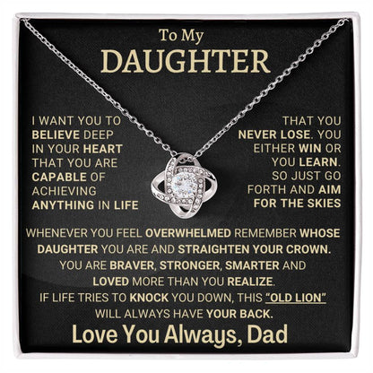 Heartfelt Gift for Daughter from Dad - You never lose - tfg