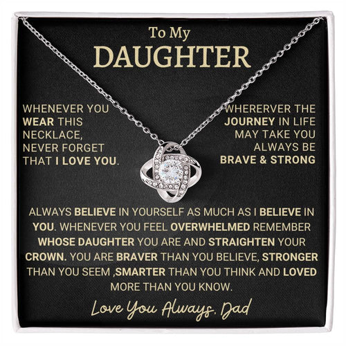 Heartfelt Gift for Daughter from Dad - Brave & Strong
