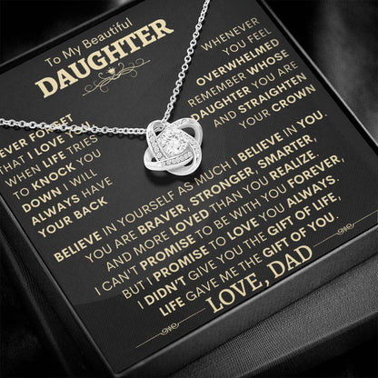 Beautiful Gift for Daughter from Dad - I Will Always Have Your Back