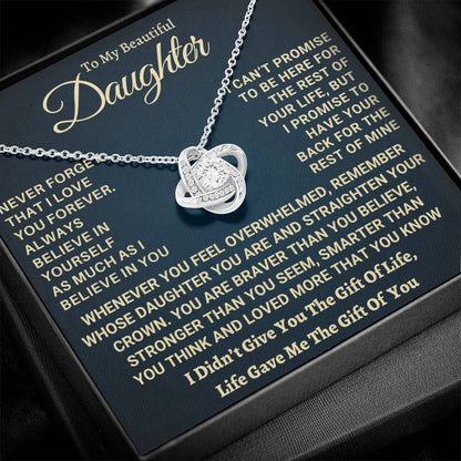 Heartfelt Gift for Daughter - I Promise to Have Your Back
