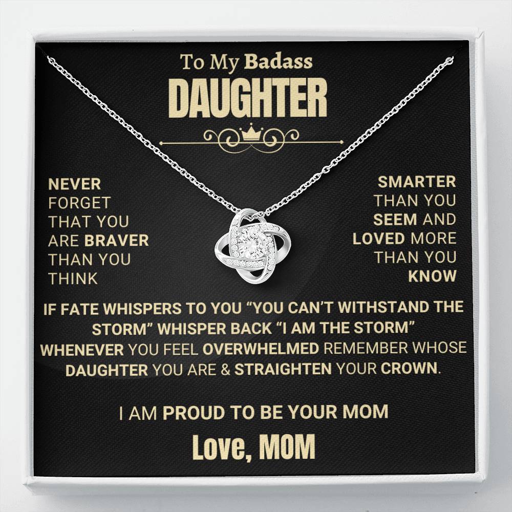 Empowering Gift for Daughter from Mom - I Am Proud To Be Your MOM