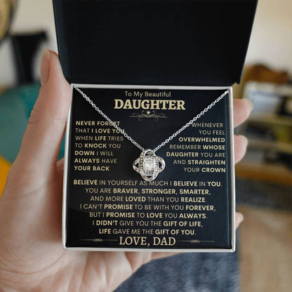 Beautiful Gift for Daughter from Dad - I Will Always Have Your Back