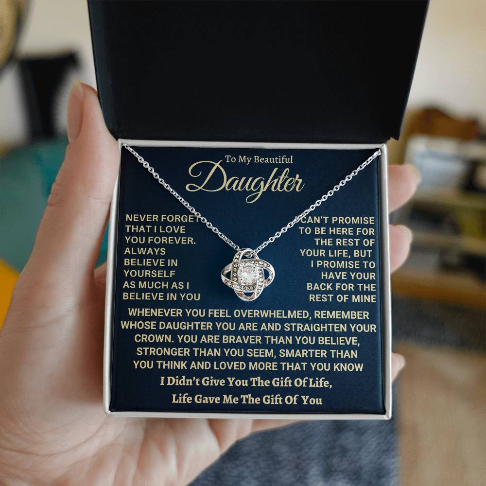 Heartfelt Gift for Daughter - I Promise to Have Your Back