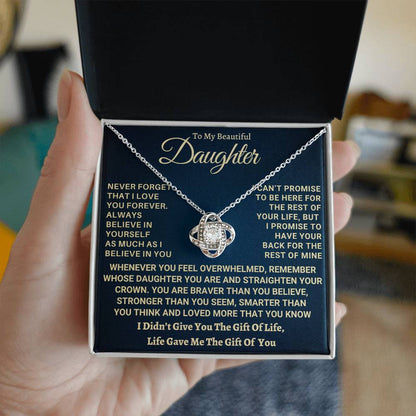 Heartfelt Gift for Daughter - I Promise to Have Your Back