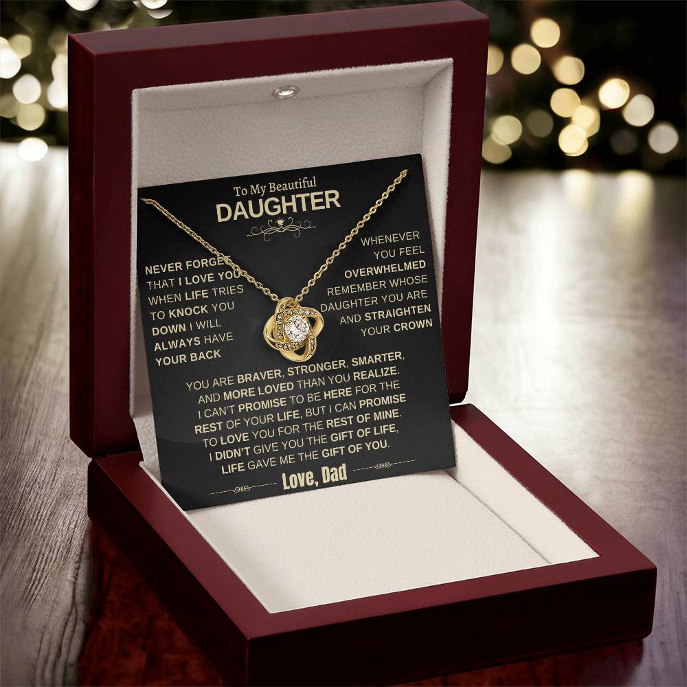 Beautiful Gift for Daughter from Dad "Life Gave Me the Gift Of You"
