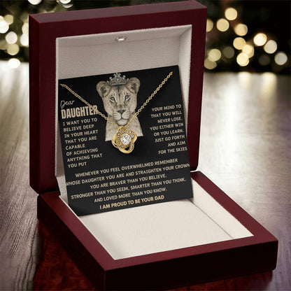 Beautiful Gift from Dad to Daughter "AIM FOR SKIES"