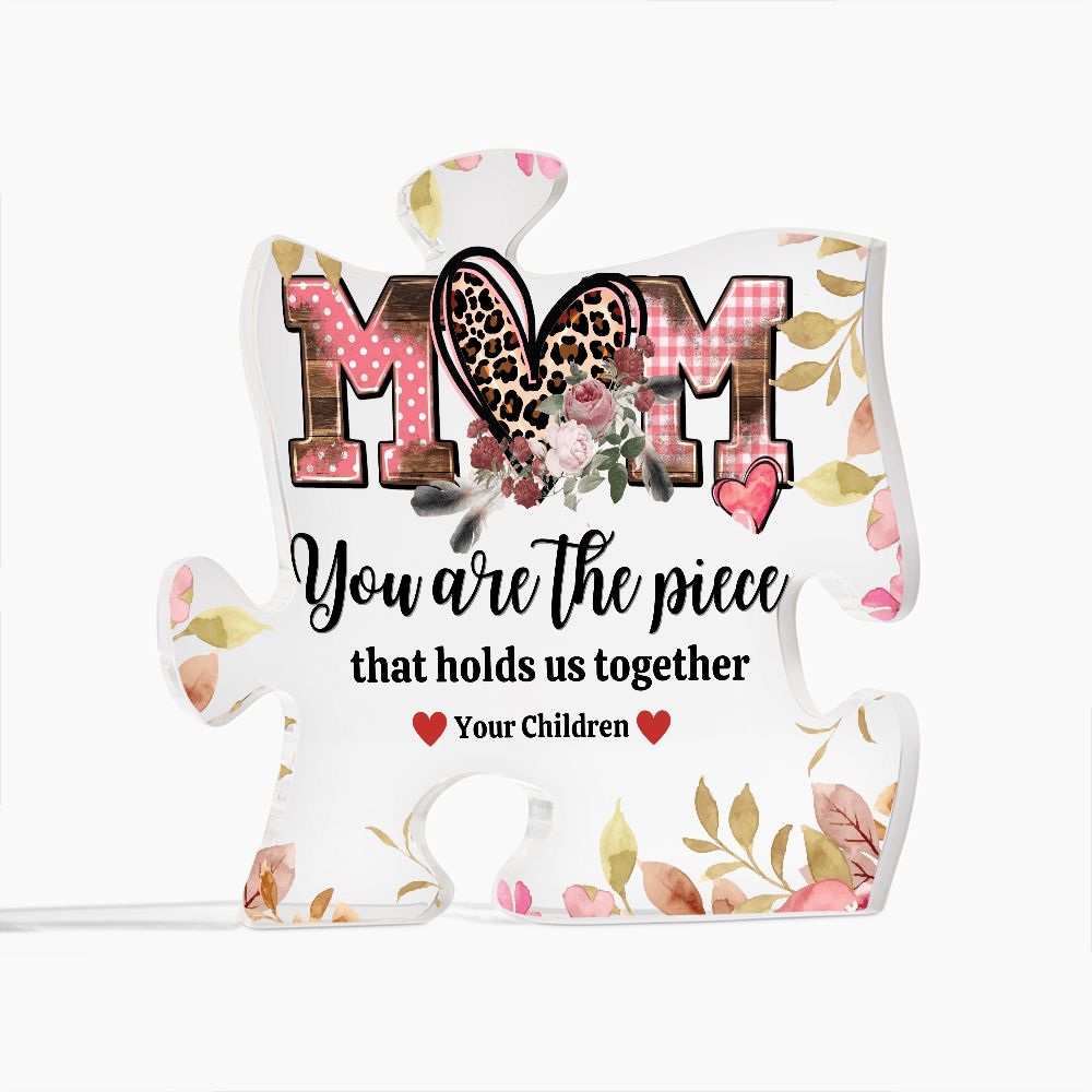 Personalized Mom Puzzle Plaque