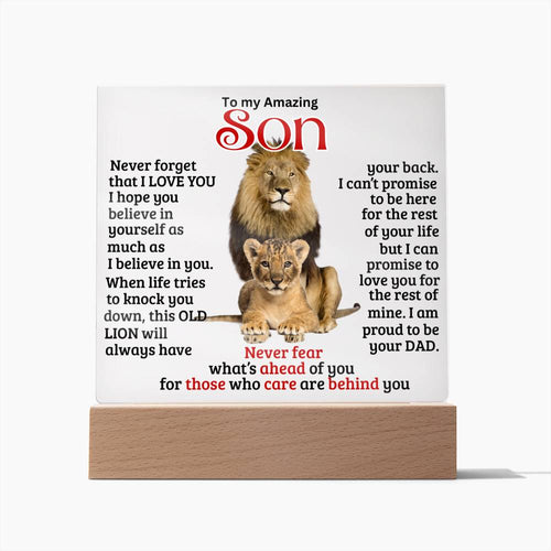 (ALMOST SOLD OUT) Keepsake gift for Son - This OLD LION