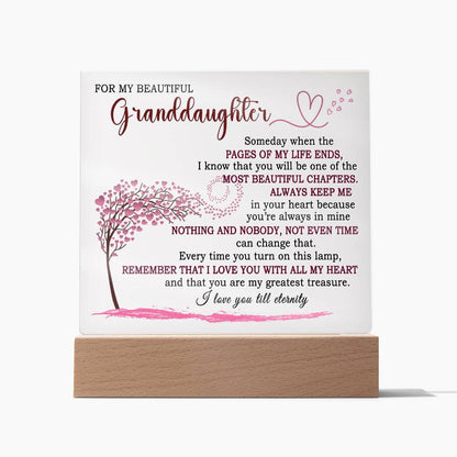Heartfelt Keepsake Gift for Granddaughter - Lamp of Eternal Love - FGH