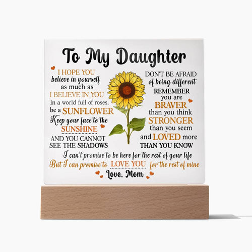 (ALMOST SOLD OUT) Gift for Daughter from Mom - Promise - Plaque