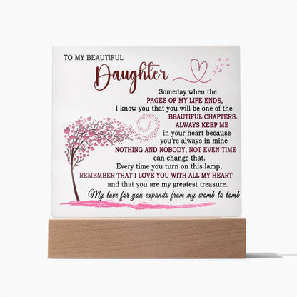 (ALMOST SOLD OUT) Gift for Daughter - Pages of my life ends