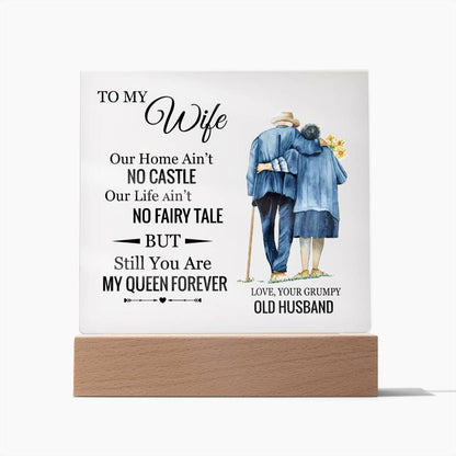Gift for Wife - You are my queen forever plaque