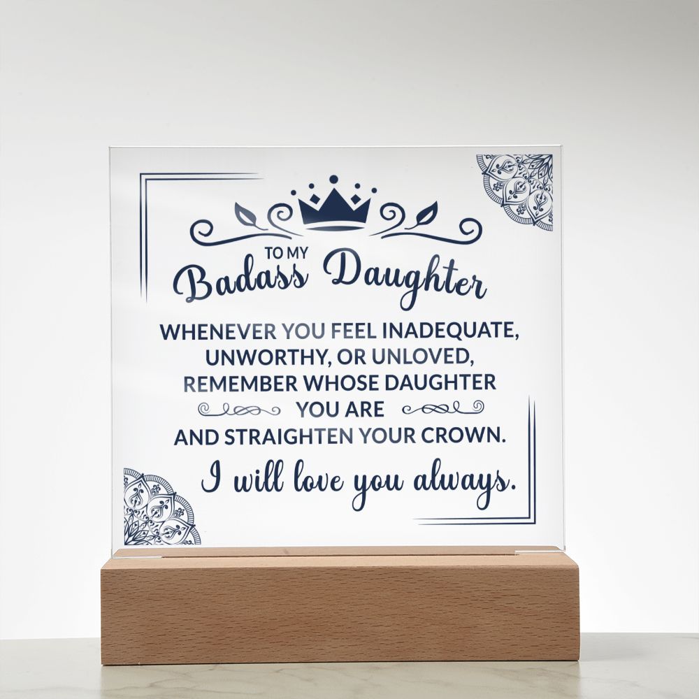 (ALMOST SOLD OUT) Keepsake Gift for Daughter - Crown Plaque  - TFG