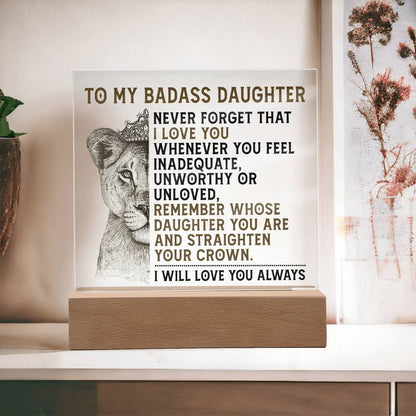 (ALMOST SOLD OUT) Gift for Daughter from Mom / Dad - I Will Always Love You - Plaque