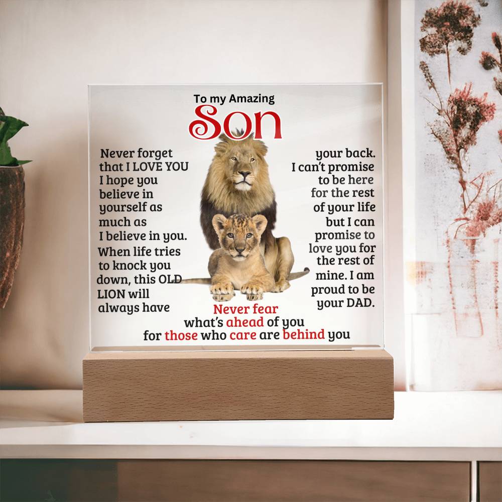 (ALMOST SOLD OUT) Keepsake gift for Son - This OLD LION