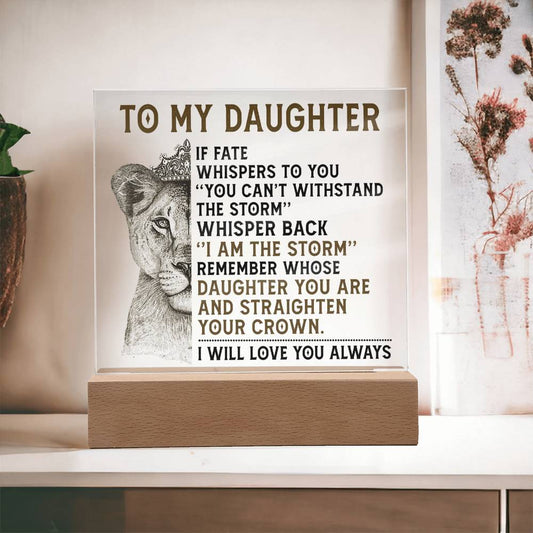 (ALMOST SOLD OUT) Gift for Daughter - I AM THE STORM - Plaque