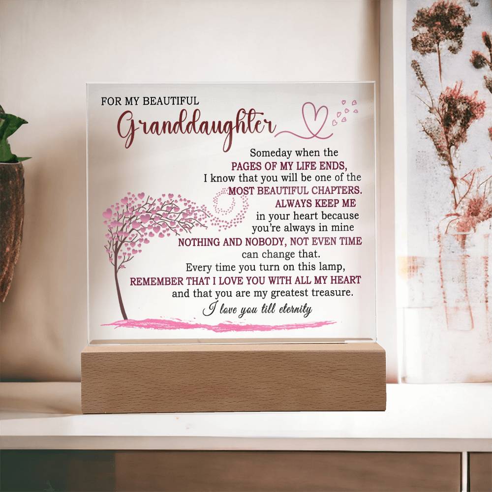 Heartfelt Keepsake Gift for Granddaughter - Lamp of Eternal Love - FGH