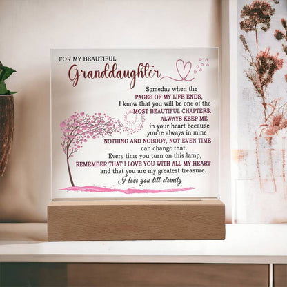 Heartfelt Keepsake Gift for Granddaughter - Lamp of Eternal Love - FGH