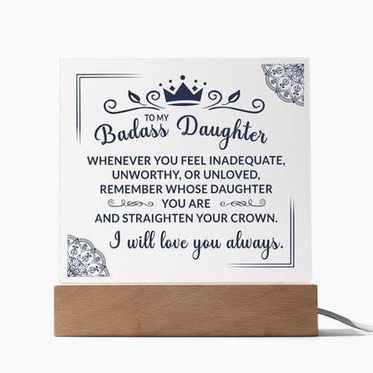 (ALMOST SOLD OUT) Keepsake Gift for Daughter - Crown Plaque  - TFG
