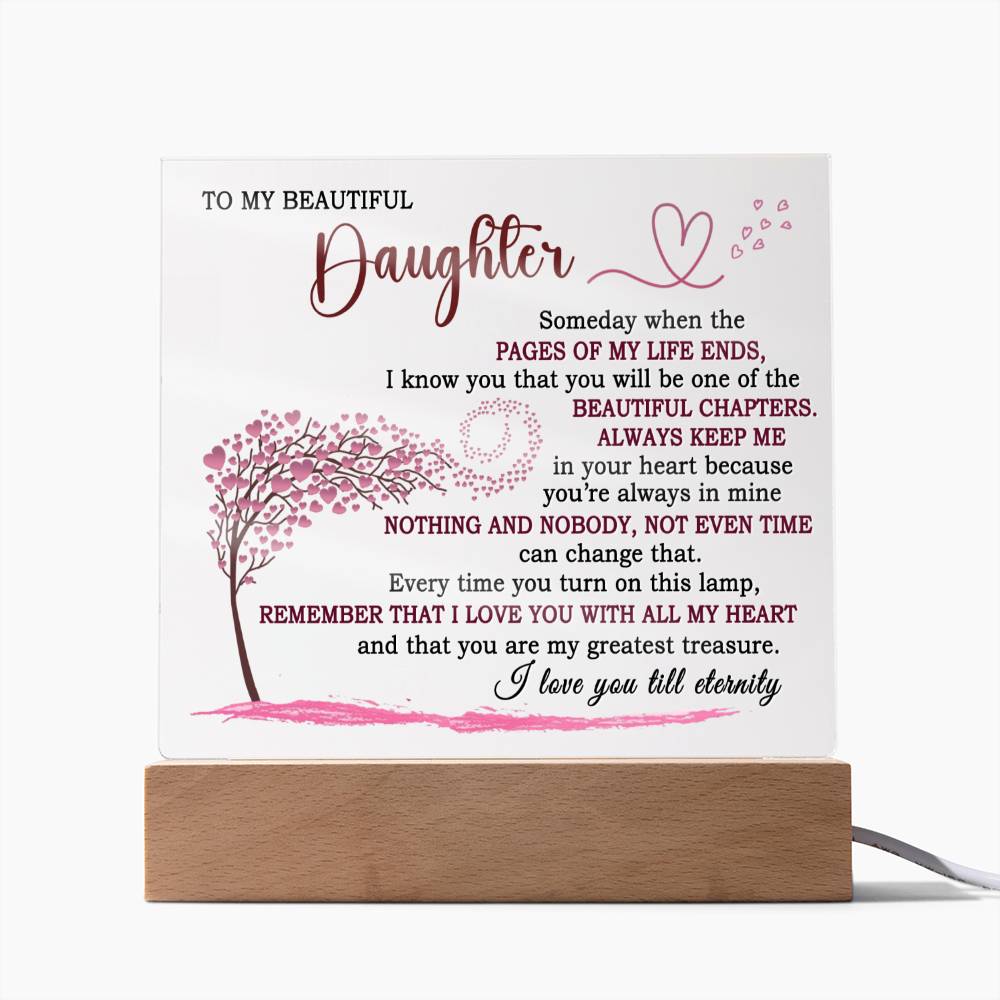 (ALMOST SOLD OUT) Gift for Daughter - I love till eternity