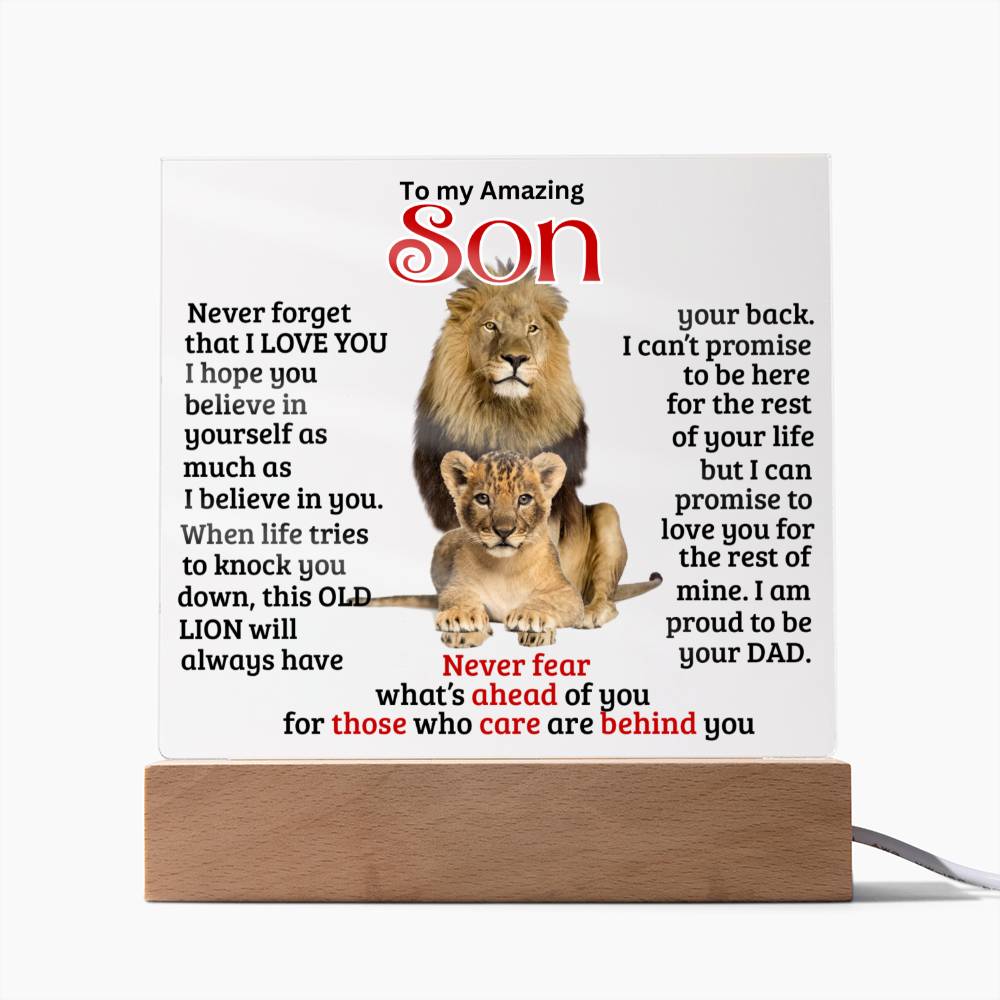 (ALMOST SOLD OUT) Keepsake gift for Son - This OLD LION