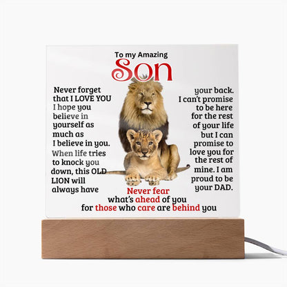 (ALMOST SOLD OUT) Keepsake gift for Son - This OLD LION