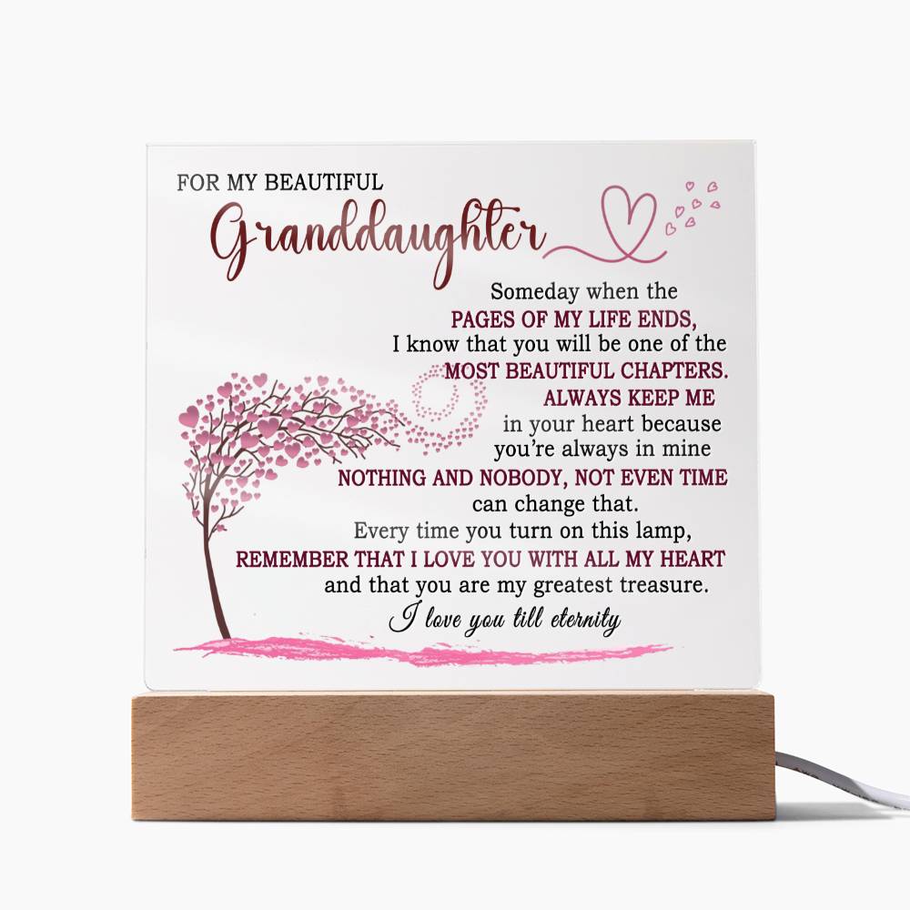 Heartfelt Keepsake Gift for Granddaughter - Lamp of Eternal Love - FGH