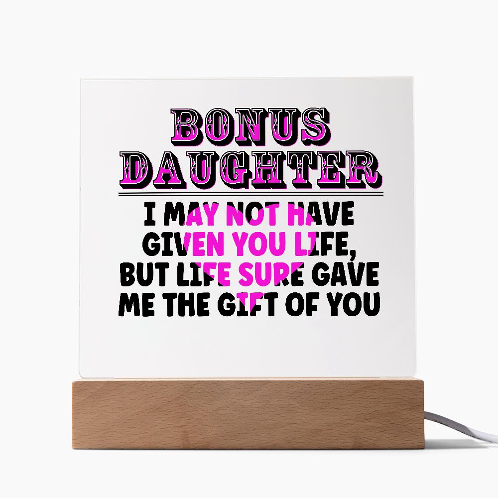 Bonus Daughter Gift Plaque