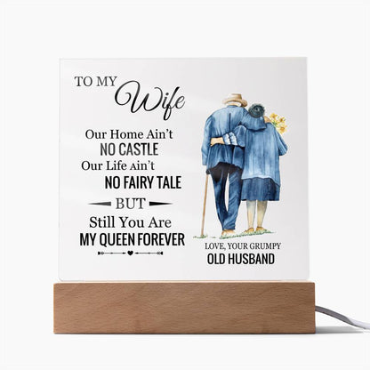 Gift for Wife - You are my queen forever plaque